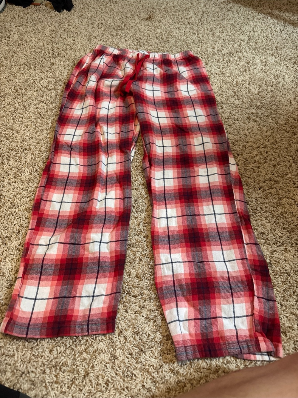 Sonoma Mens Red Plaid Flannel Pajama Pants